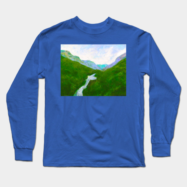 Chimney Rock Long Sleeve T-Shirt by DonWillisJrArt