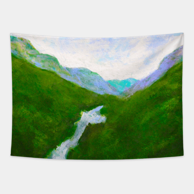 Chimney Rock Tapestry by DonWillisJrArt