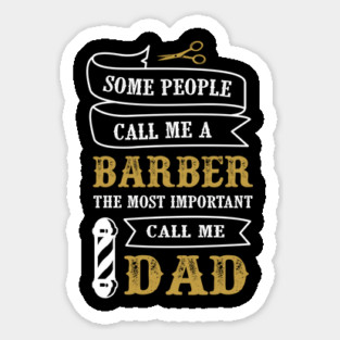 Barber Dad T-Shirt Father's Day Tee Shirt Gift Magnet