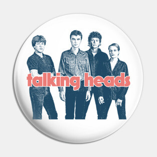 Talking Heads // Retro Style Fan Art Design Pin