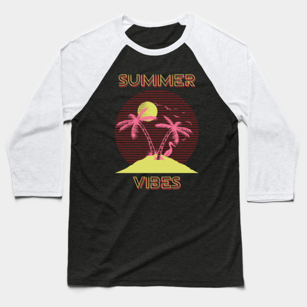 Dig Them Summer Vibes Baseball T-Shirt by MCALTees