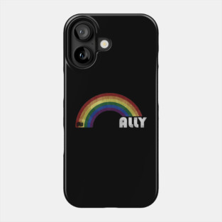 Grunge LGBT+ Pride - Ally Phone Case