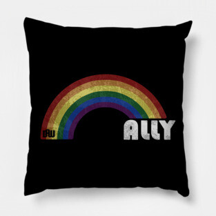 Grunge LGBT+ Pride - Ally Pillow