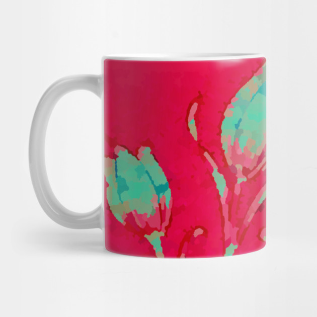 Tulips on Red by DonWillisJrArt