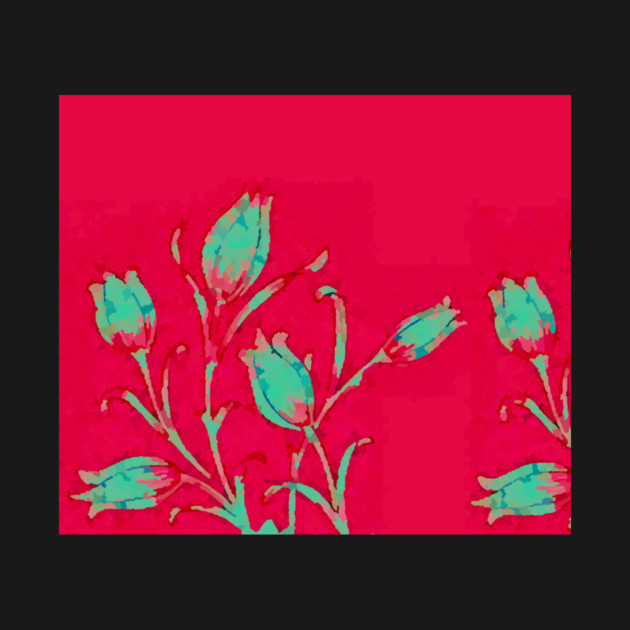 Tulips on Red by DonWillisJrArt