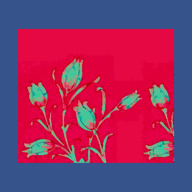 Tulips on Red by DonWillisJrArt