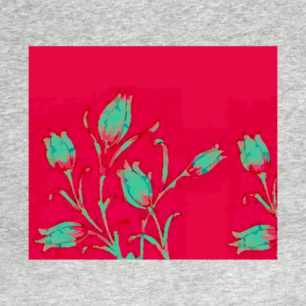 Tulips on Red by DonWillisJrArt