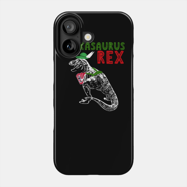 Polkasaurus Rex T-Rex Playing Accordion Phone Case by belownormal