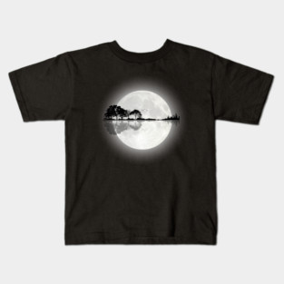 Moonlight Nature Guitar Kids T-Shirt
