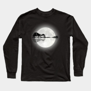 Moonlight Nature Guitar Long Sleeve T-Shirt