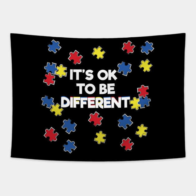 Autism Awareness Design Gift for Autistic Kids Awareness print Tapestry by creative