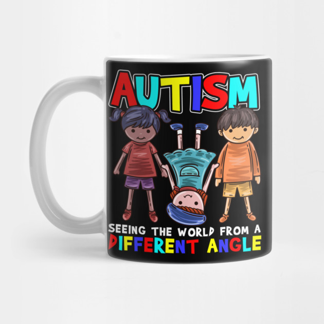 Autism Seeing the World from a Different Angle Awareness product by creative