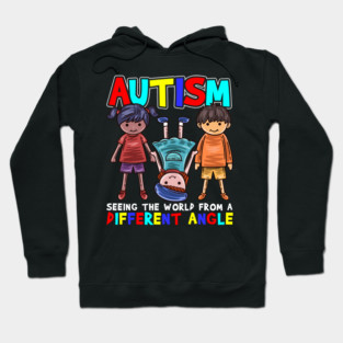 Autism Seeing the World from a Different Angle Awareness product Hoodie