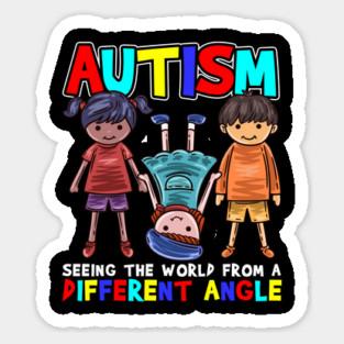 Autism Seeing the World from a Different Angle Awareness product Magnet