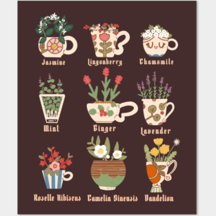 Tea Botanicals Posters and Art