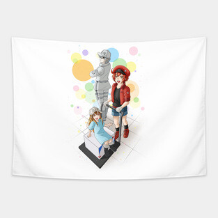 Cells at Work Tapestry