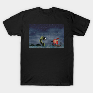 Vikings & Sea Serpent T-Shirt