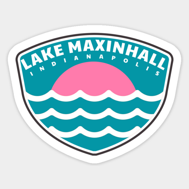 Lake Maxinhall Pink Sunset Magnet by Camp Happy Hour