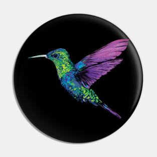 Bright Hummingbird Pin