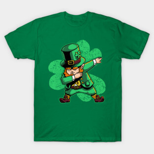 Dabechaun Leprechaun Dabbing St Patricks Day Green Shirt T-Shirt