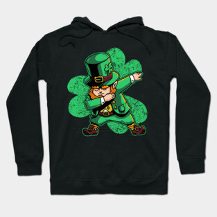 Dabechaun Leprechaun Dabbing St Patricks Day Green Shirt Hoodie