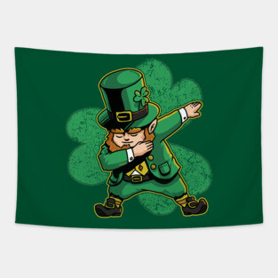 Dabechaun Leprechaun Dabbing St Patricks Day Green Shirt II Tapestry