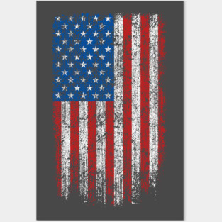 USA flag Posters and Art