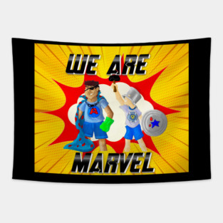 We Are Marvel Pod Full Logo Tapestry
