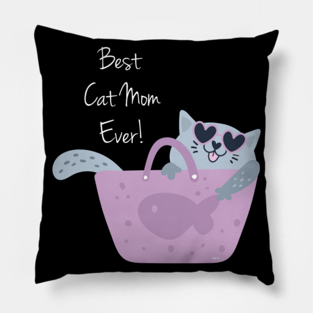 Best Cat Mom Ever Pillow by creative