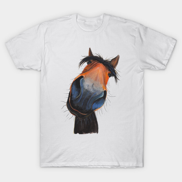 Happy Horse ' HaPPY DaVE ' by Shirley MacArthur T-Shirt