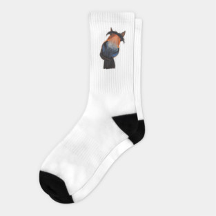 Happy Horse ' HaPPY DaVE ' by Shirley MacArthur Socks