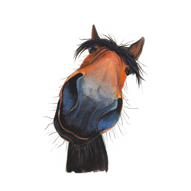 Happy Horse ' HaPPY DaVE ' by Shirley MacArthur T-Shirt