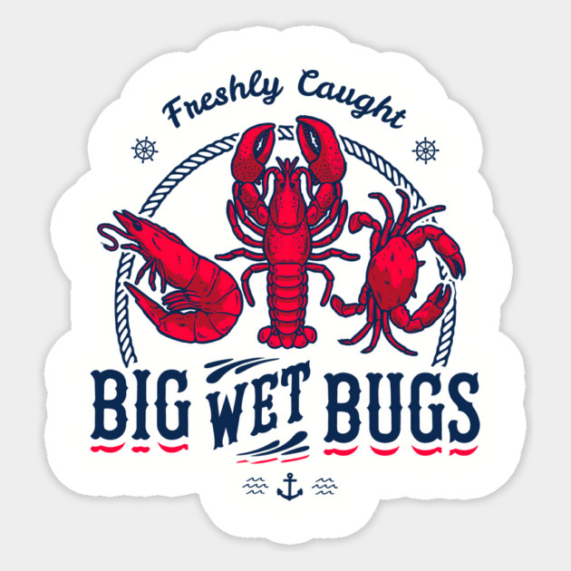Big Wet Bugs Sticker by dumbshirts