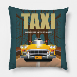 Taxi TV Series Poster Pillow