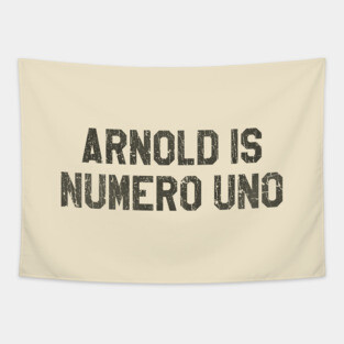 Arnold is Numero Uno 1975 Tapestry