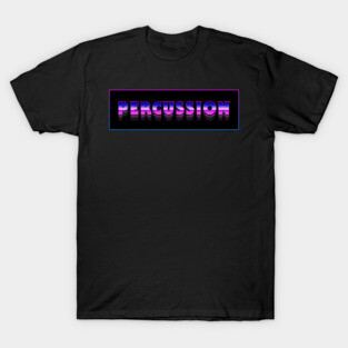 Retro 80s PERCUSSION | Marching Band T-Shirt