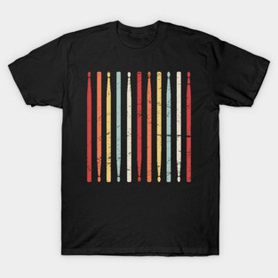 Retro Drum Sticks | Marching Band Percussion T-Shirt
