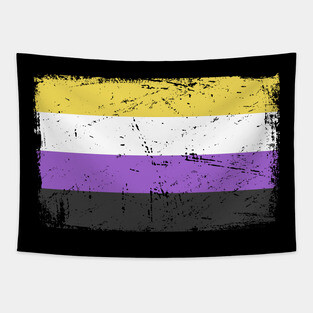 Non-Binary Pride Flag | Gender Identity Genderqueer Tapestry