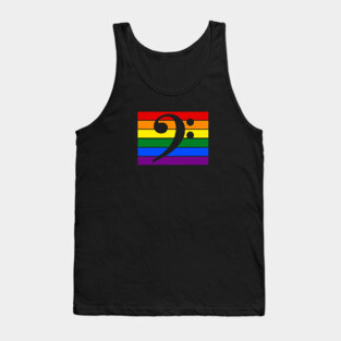 Bassist Rainbow Flag Tank Top