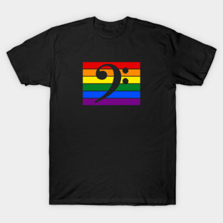 Bassist Rainbow Flag T-Shirt