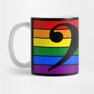 Bassist Rainbow Flag Mug