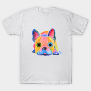 Nosey French Bulldog ' Am I FReNCH ? ' T-Shirt