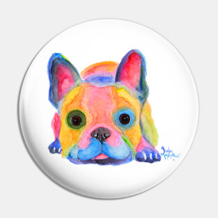 Nosey French Bulldog ' Am I FReNCH ? ' Pin