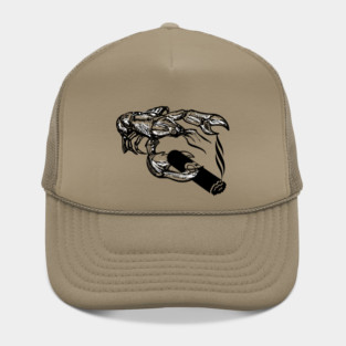 Cool animal (lobster) holding a cigar, art Hat
