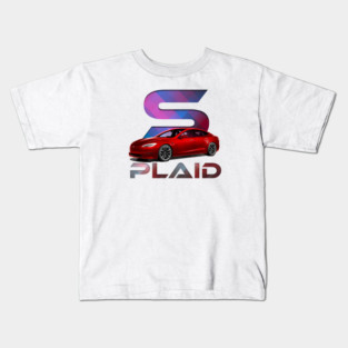 Tesla Plaid Kids T-Shirt