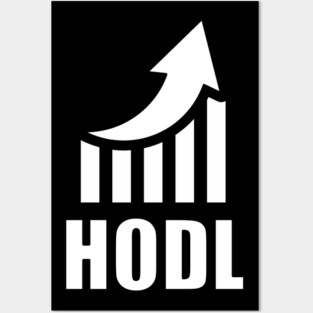 HODL! Cryptocurrency Investing Posters and Art