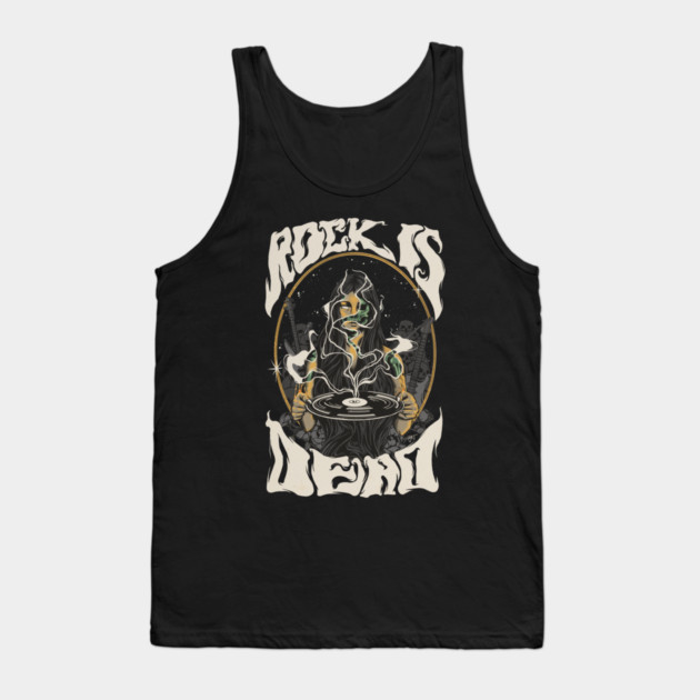 Rock is Dead Tank Top by Jentiz