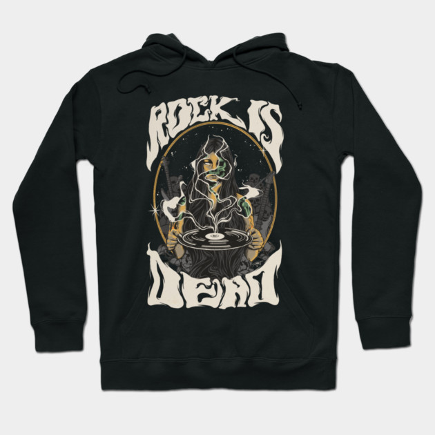 Rock is Dead Hoodie by Jentiz