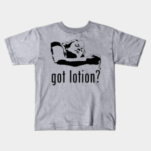 Got Lotion? Buffalo Bill (Black) Kids T-Shirt