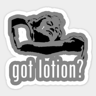 Got Lotion? Buffalo Bill (White & Black) Sticker